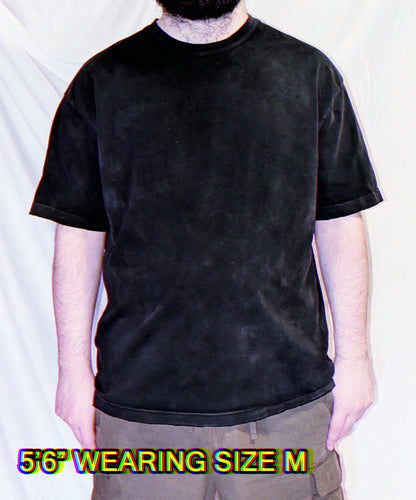 VIRTUAL? REALITY - Premium 260GSM Vintage Lightly Frayed Oversized Tee