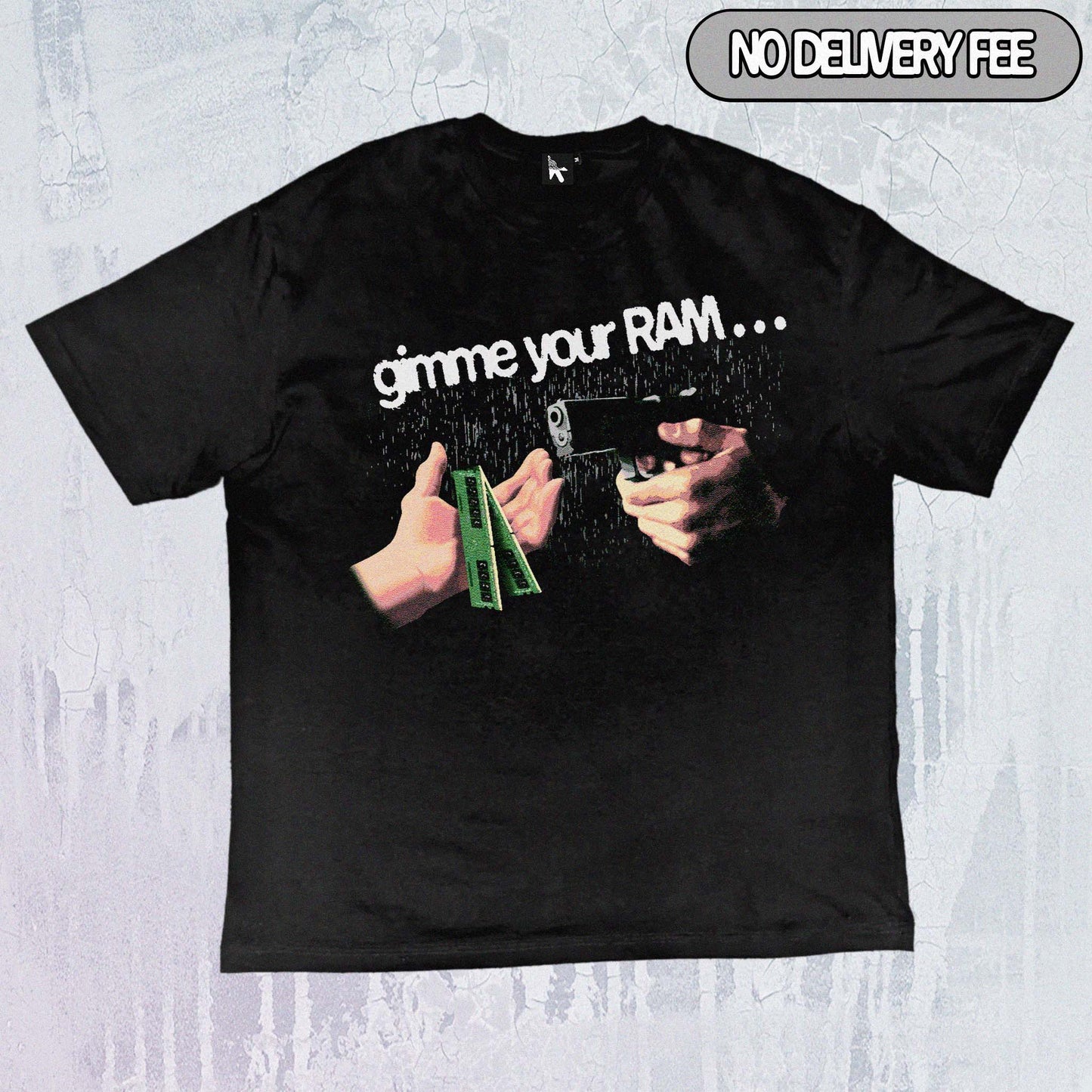 RANDOM ACCESS MEMORY - Value 190GSM Solid Oversized Tee