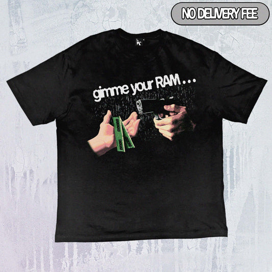 RANDOM ACCESS MEMORY - Value 190GSM Solid Oversized Tee