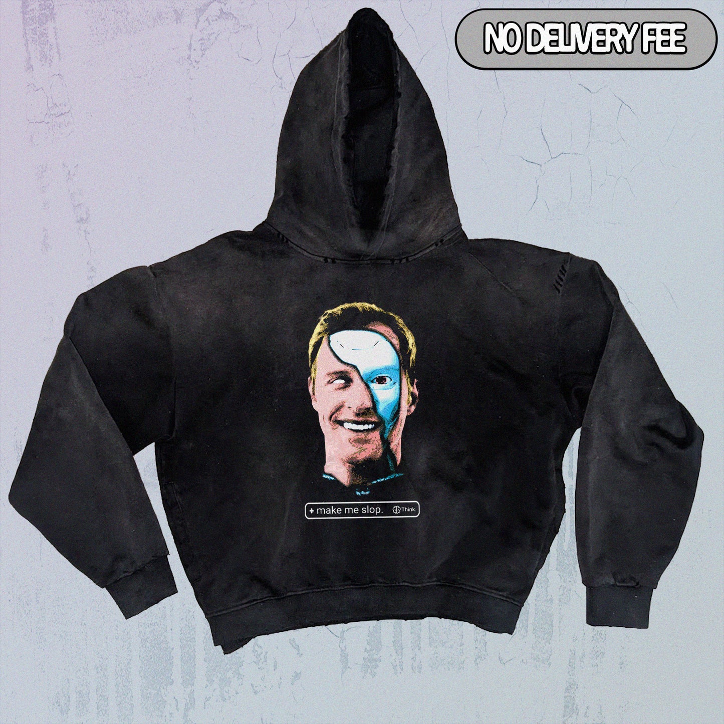 SLOP - Premium 420GSM Sunfaded and Frayed Boxy Hoodie
