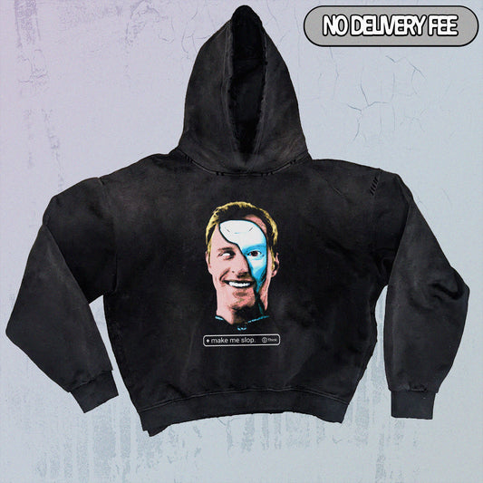 SLOP - Premium 420GSM Sunfaded and Frayed Boxy Hoodie