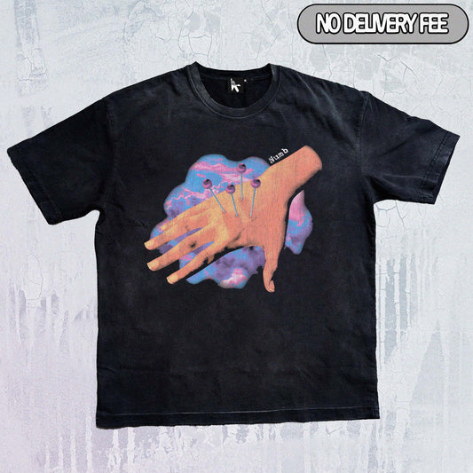 NUMB - Premium 260GSM Vintage Lightly Frayed Oversized Tee